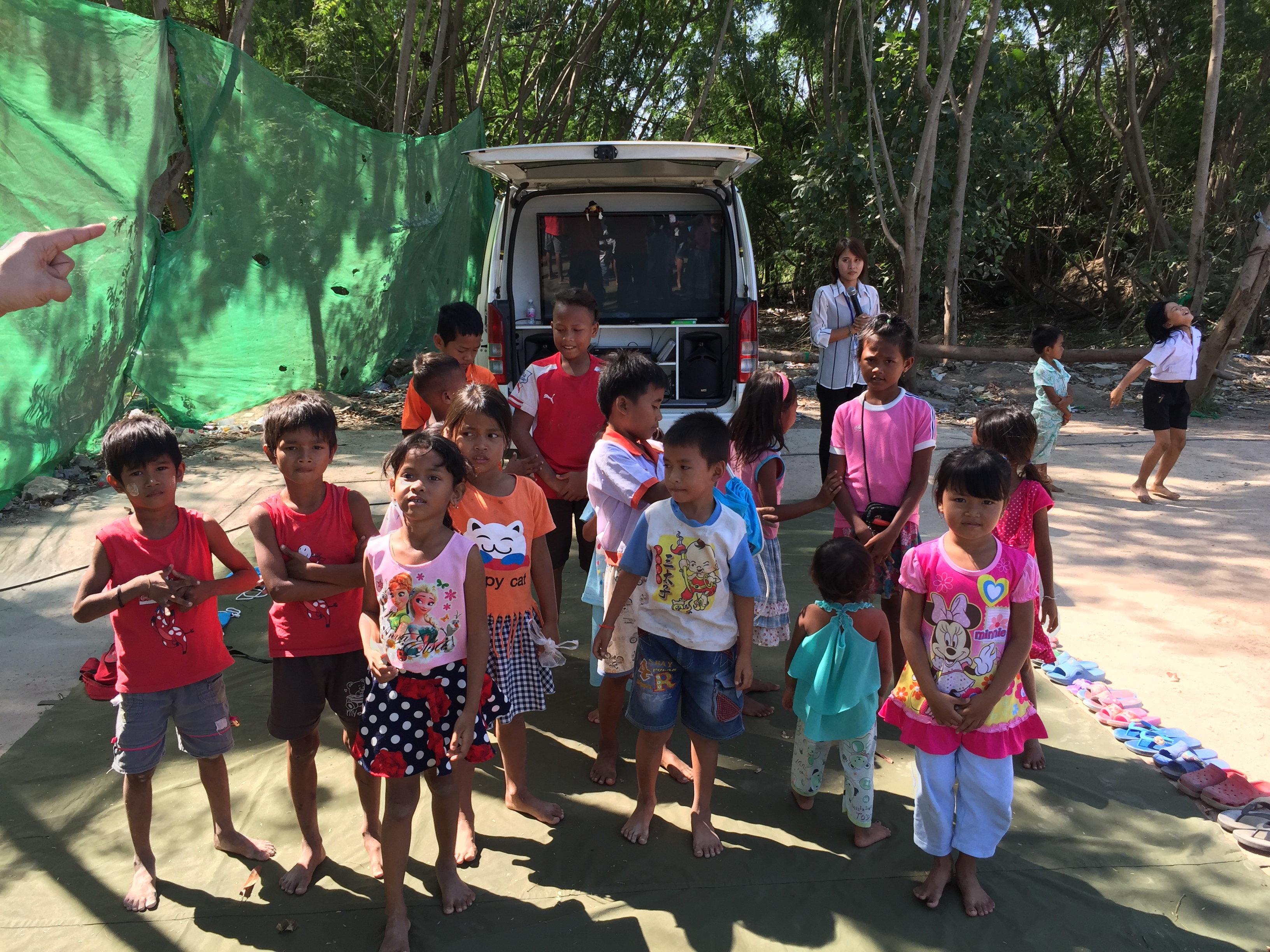 Undervisning på slumskolen i Pattaya